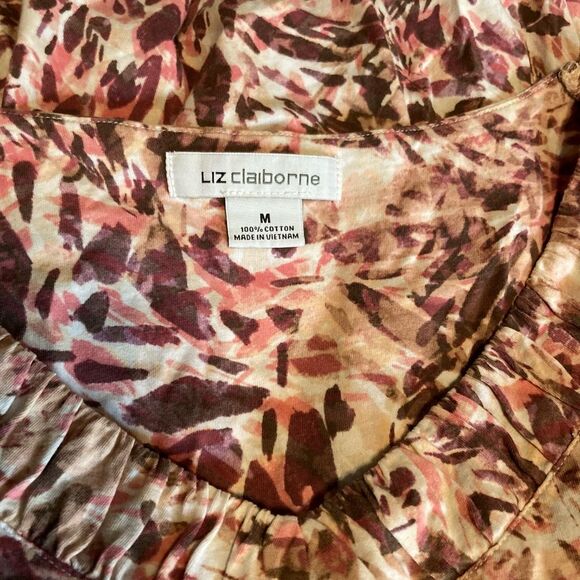 Liz Claiborne Multicolor Patterned Blouse - Picture 4 of 4